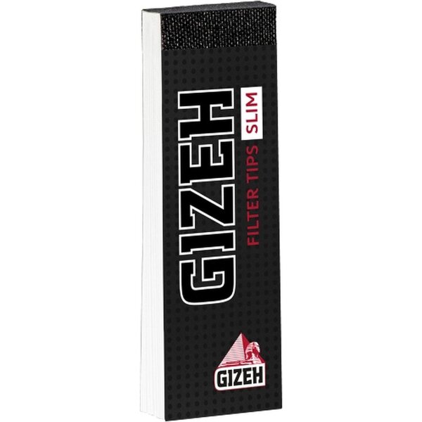 GIZEH Black Filter Tips Slim 24x35