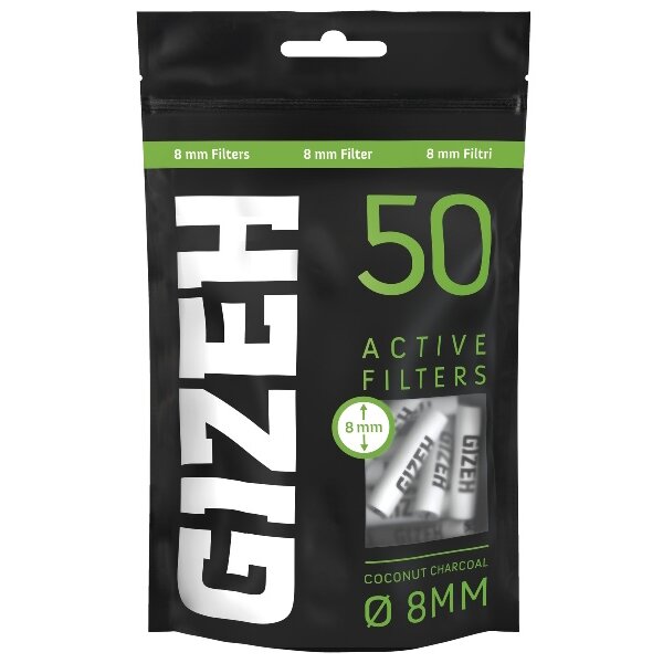 GIZEH Active Filter Black 8mm 5x50er